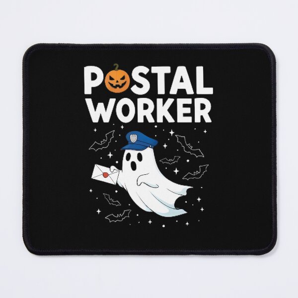 Item preview, Spooky Postal Worker Halloween Ghost designed and sold by Linework Studio.