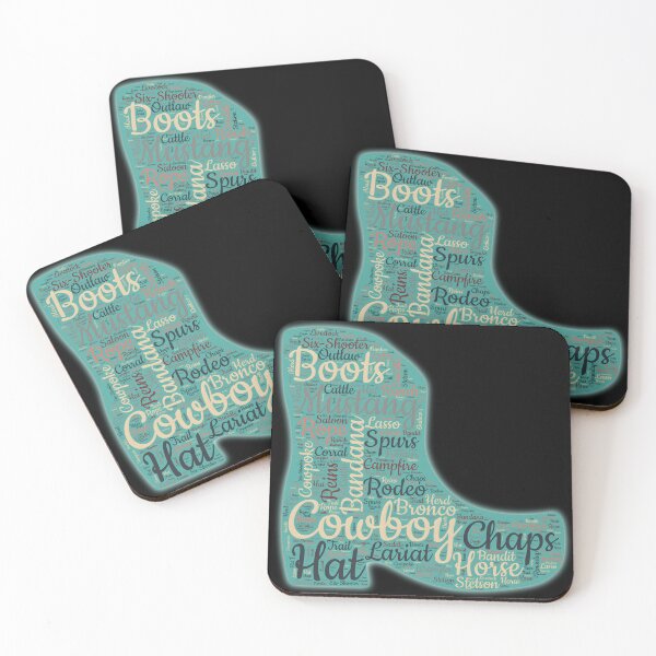 Item preview, Cowboy Boot Word Cloud Art – Western Typography designed and sold by FaeryNuff.