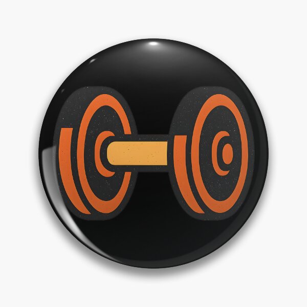Item preview, Dumbbell Icon – Retro Gym Fitness Design designed and sold by Sztuboo.