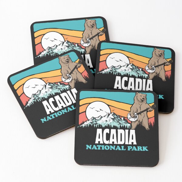 Item preview, Acadia National Park Maine Mountains Banjo Bear Funny designed and sold by Pyotsak.