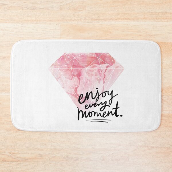 Item preview, Pink Diamond Quote – Enjoy Every Moment designed and sold by mcuj-art.