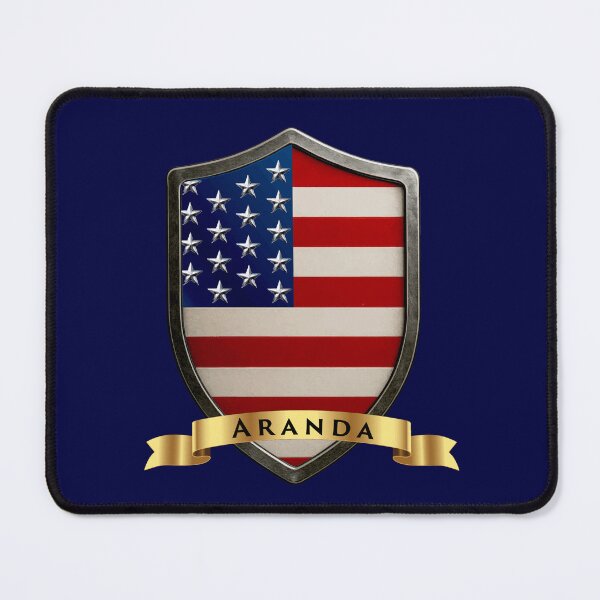 Item preview, Aranda Family USA Shield, Stars & Stripes Family Emblem designed and sold by Highlandkings.