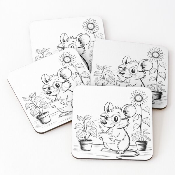 Item preview, Nerdy Mouse with Notebook designed and sold by gr00bson.