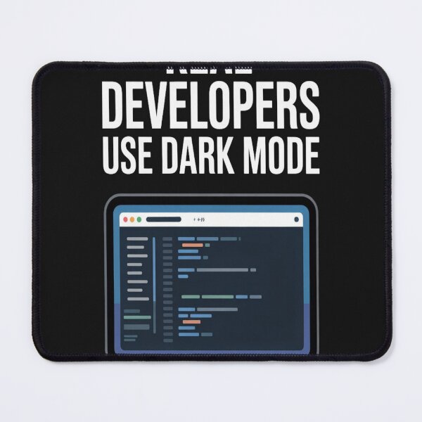 Item preview, Real Developers Use Dark Mode T-Shirt | Software Engineer Gift designed and sold by Professionalpun.