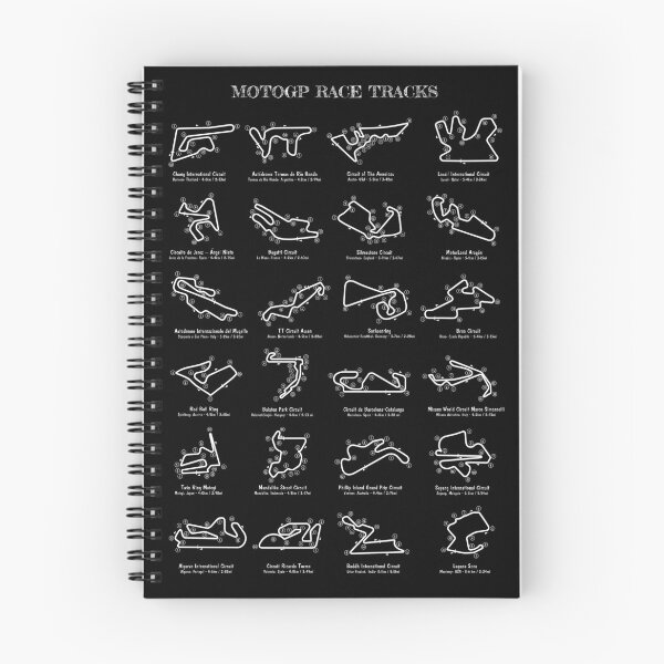Item preview, MotoGP Race Tracks  (White Stencil-No Background) designed and sold by BGALAXY.