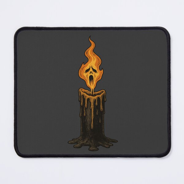 Item preview, Eternal Candle – Haunted Flame Screaming Face Halloween Design designed and sold by Feral Confetti.