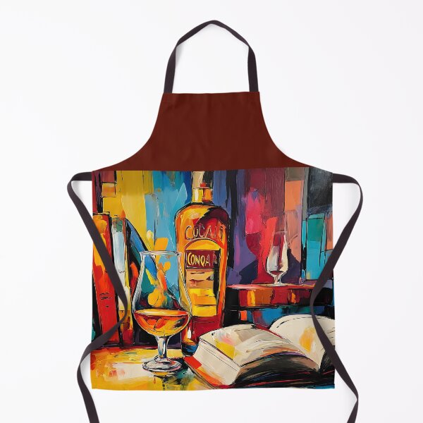 Item preview, Savor the Evening - A Vibrant Abstract Celebration of Whisky Books and Cozy Intellectual Energy designed and sold by OlfactoART Studio.