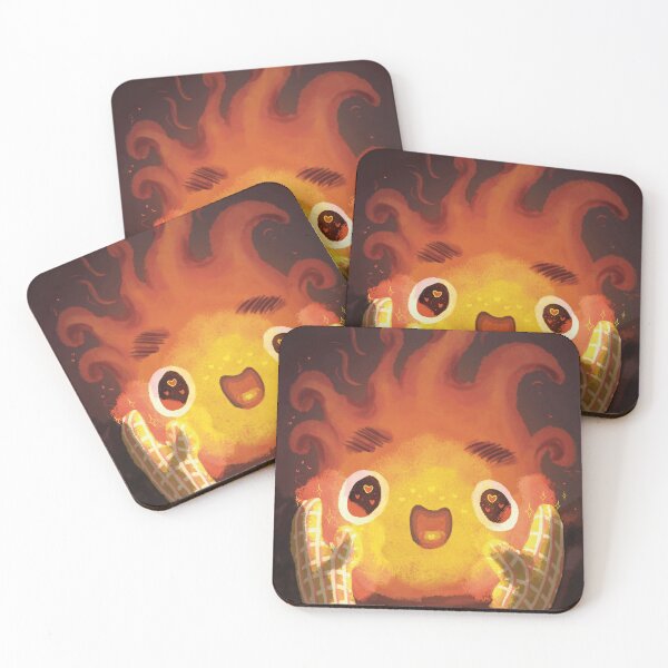 Item preview, Cute flame Calcif held in two oven gloves inspired by anime designed and sold by Viis Corner.