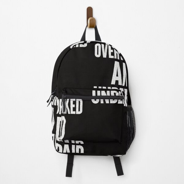 Item preview, Overworked And Underpaid – Anti Work Typography designed and sold by HoopeStylee.