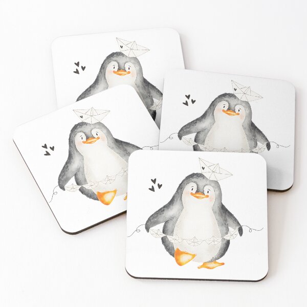 Item preview, Penguin with Paper Chain designed and sold by treeebirds.