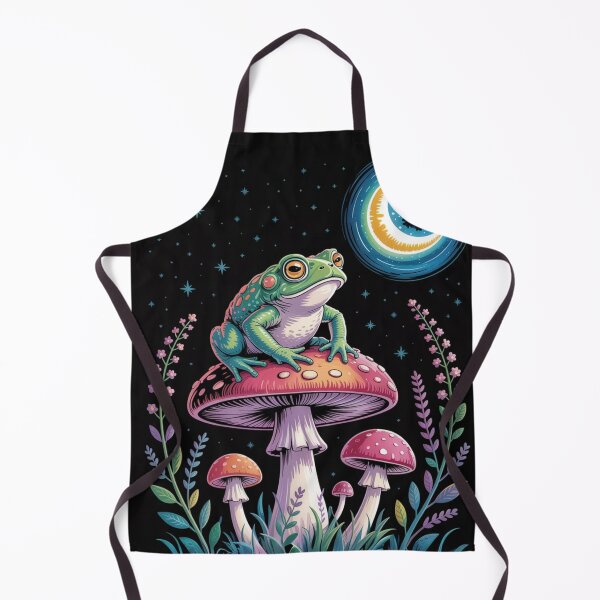 Item preview, Cosmic Frog on the Mushroom – Illustrated Night Magic designed and sold by FusiTink.