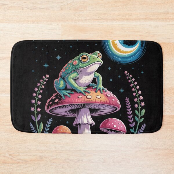 Item preview, Cosmic Frog on the Mushroom – Illustrated Night Magic designed and sold by FusiTink.