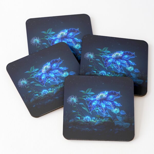 Item preview, Traveller's Joy Clematis | Old Man's Beard, Glowing Folklore Art designed and sold by Englandbear.