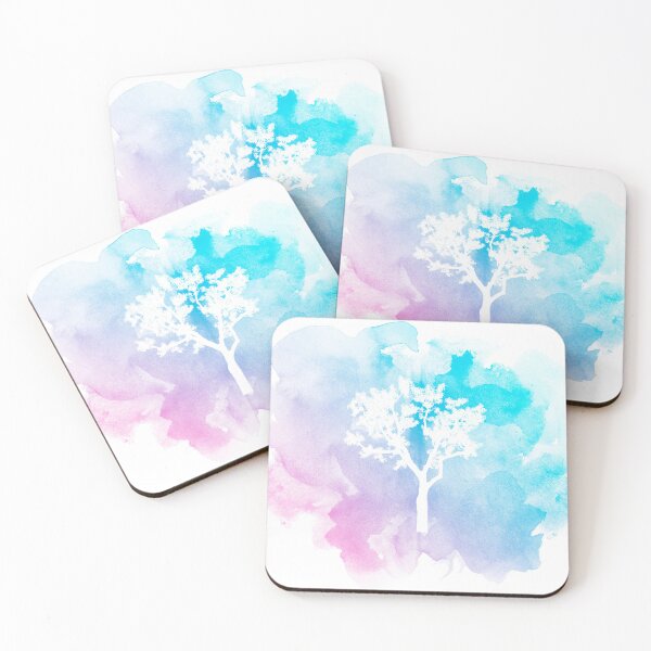Item preview, Watercolor Tree – Blue and Purple Abstract designed and sold by mcuj-art.