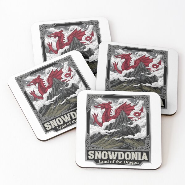 Item preview, Snowdonia Land of the Dragon - Welsh Dragon Y Ddraig Goch Art designed and sold by Digital Dreams Arts.