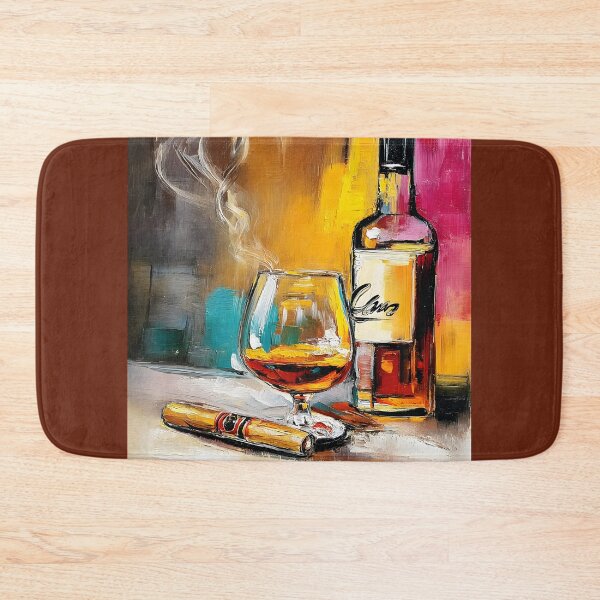 Item preview, Indulge in Smoke and Spirit - A Vibrant Abstract Celebration of Relaxation and Luxury designed and sold by OlfactoART Studio.