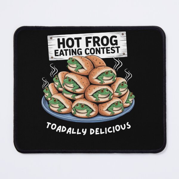 Item preview, Hot Frog Eating Contest – Toadally Delicious designed and sold by Snark Town Tees.