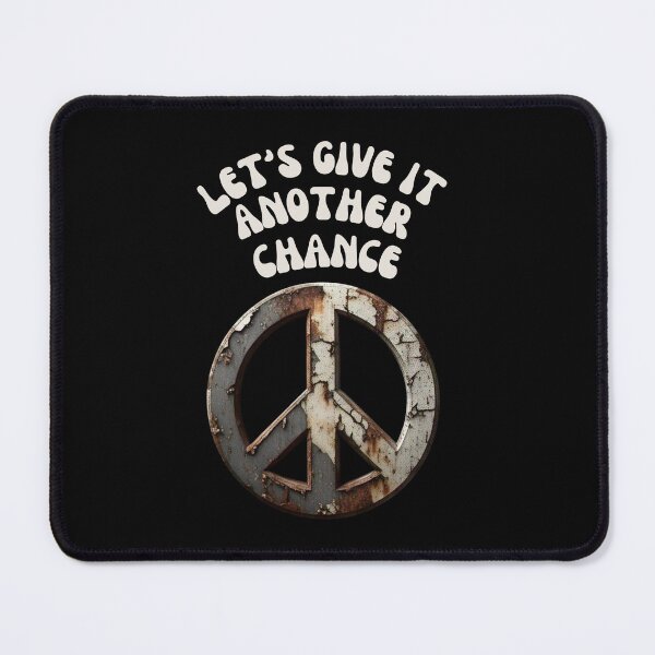 Item preview, Vintage Peace Symbol - Let's Give It Another Chance designed and sold by Snark Town Tees.