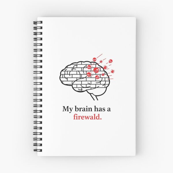 Item preview, My Brain Has A Firewall T-Shirt - Funny Cybersecurity Analyst Gift designed and sold by Pingi-shop.