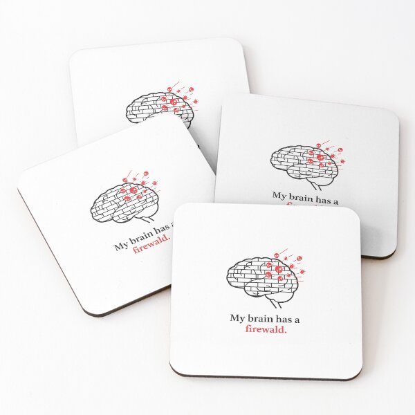 Item preview, My Brain Has A Firewall T-Shirt - Funny Cybersecurity Analyst Gift designed and sold by Pingi-shop.