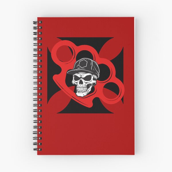 Item preview, Maltese Cross with Skull and Red Brass Knuckles  designed and sold by SinisterTreats.