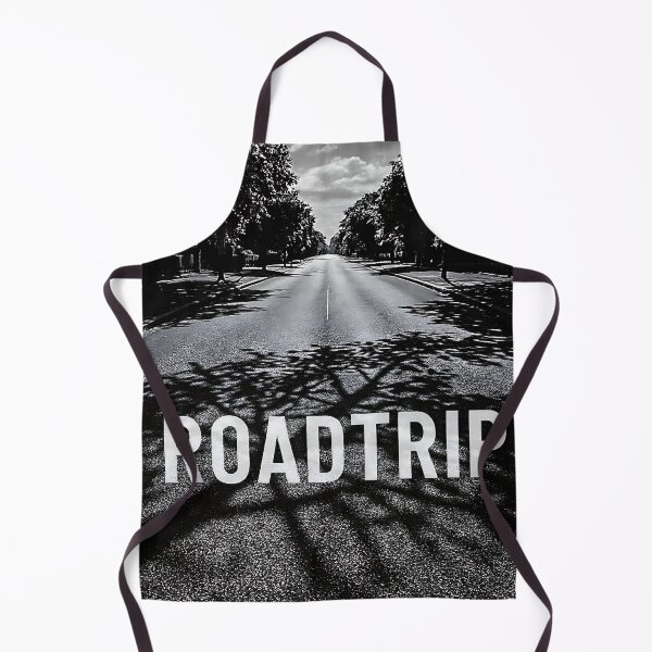 Item preview, Black and white street motif with ROADTRIP lettering designed and sold by rolfzogg.