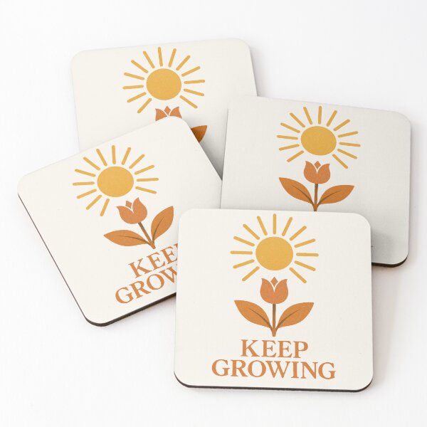 Item preview, Keep Growing – Vintage Sunflower Positivity Design designed and sold by HoopeStylee.