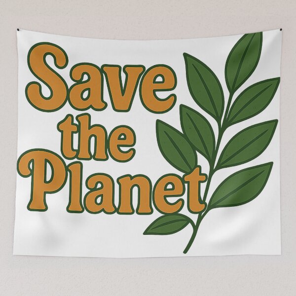 Item preview, Save the PLANET - LOGO designed and sold by Jaded's Cute Clips.