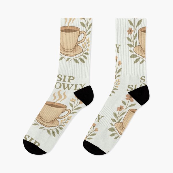 Item preview, Sip Slowly – Cozy Vintage Tea & Flowers Design designed and sold by HoopeStylee.