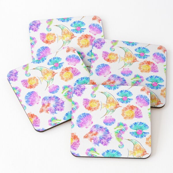 Item preview, Watercolor Smudged Sea-life designed and sold by Farissa Designs.