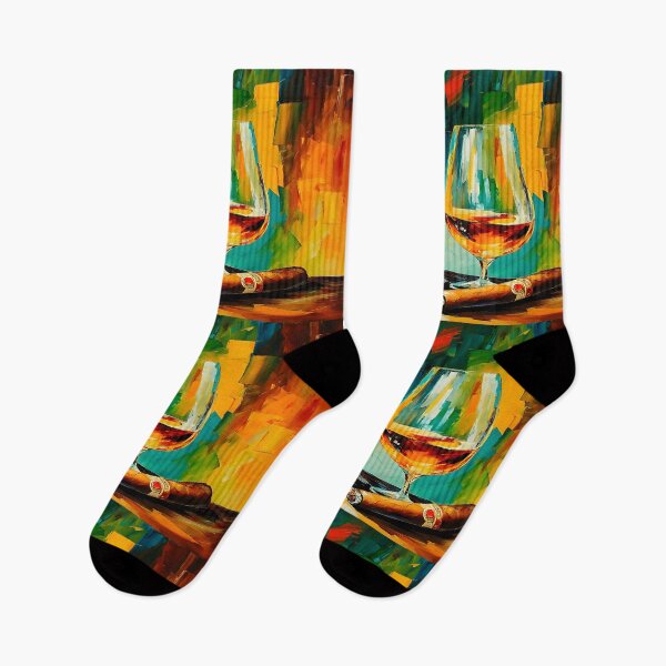 Item preview, Whiskey and Cigar Indulgence - A Sophisticated Abstract Celebration of Relaxation and Flavor designed and sold by OlfactoART Studio.