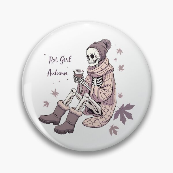 Item preview, Rot Girl Autumn Cozy Fall Skeleton Halloween designed and sold by TheStyleKit.