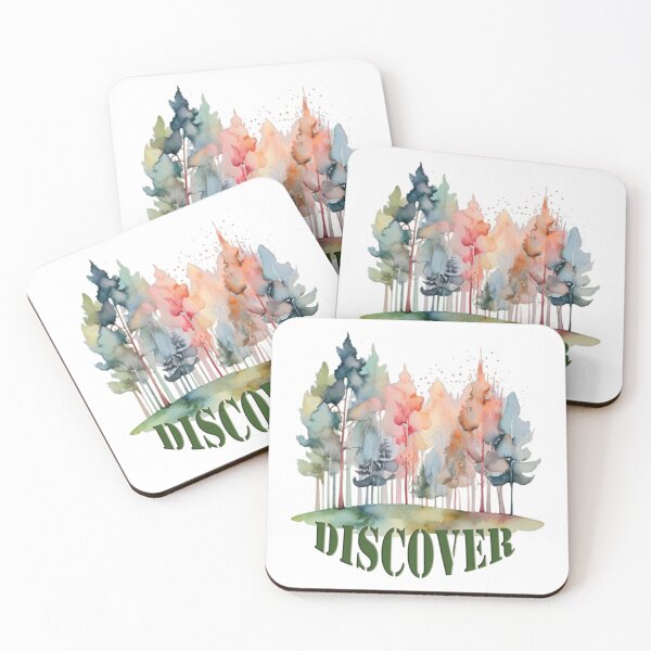 Item preview, Discover Forest Watercolor Nature Design designed and sold by MoxisWatercolor.