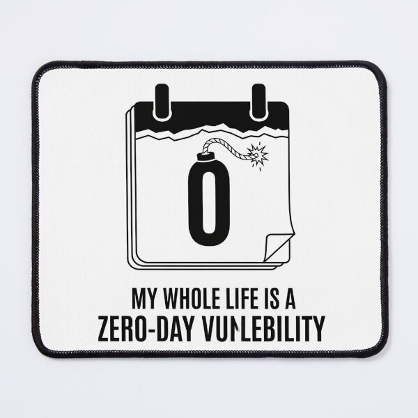 Item preview, Zero-Day Vulnerability T-Shirt - Funny Gift for Security Researcher designed and sold by Pingi-shop.