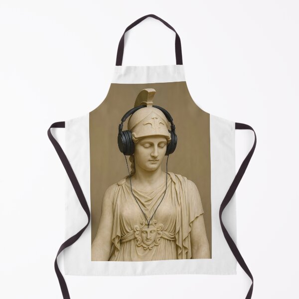 Item preview, Athena with Headphones | Chill Greek Goddess Mashup designed and sold by WhisperFrame.