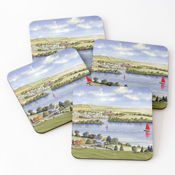 Item preview, Across the Dart to Stoke Gabriel2(Watercolour + AI) designed and sold by artsmeow.
