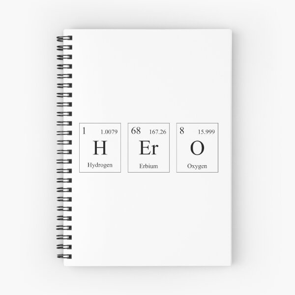 Item preview, The word Hero is written with elements from the periodic table of Mendeleev designed and sold by Tanysha54.