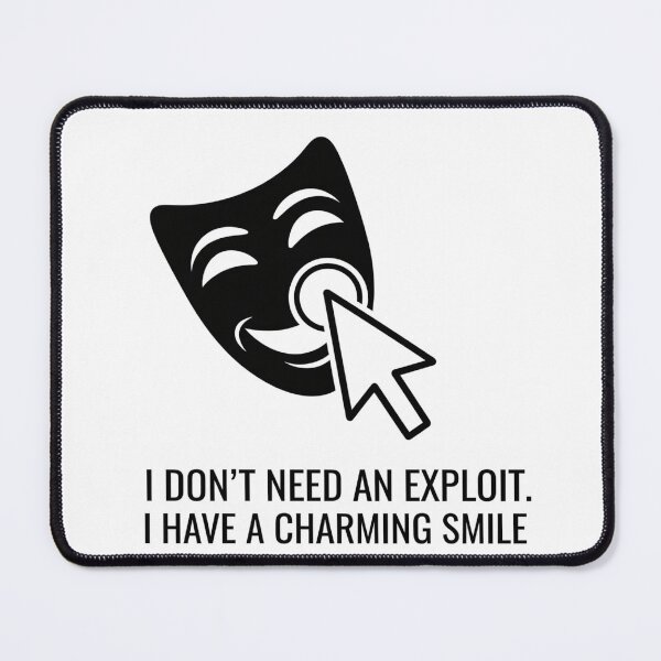 Item preview, Social Engineering T-Shirt - Funny Gift for Pentester & Hacker designed and sold by Pingi-shop.