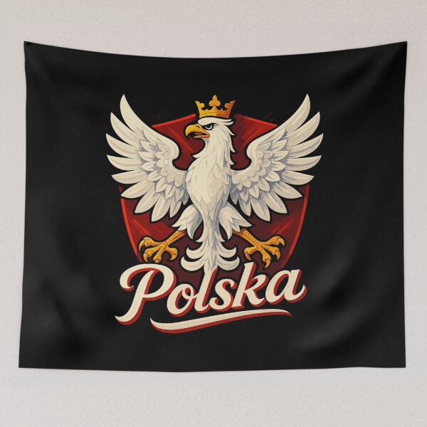 Item preview, Poland Polska Eagle Emblem Flag Gift designed and sold by Pineapple-Tree.