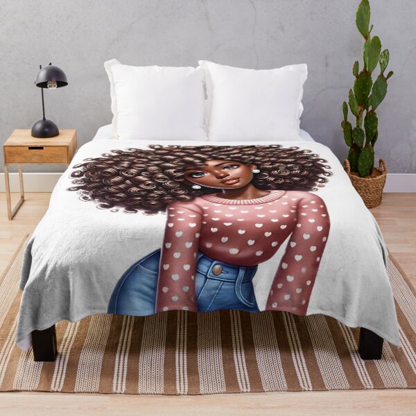 Item preview, Afrocentric Beauty – Stylish Black Girl Artwork designed and sold by Lulunza.