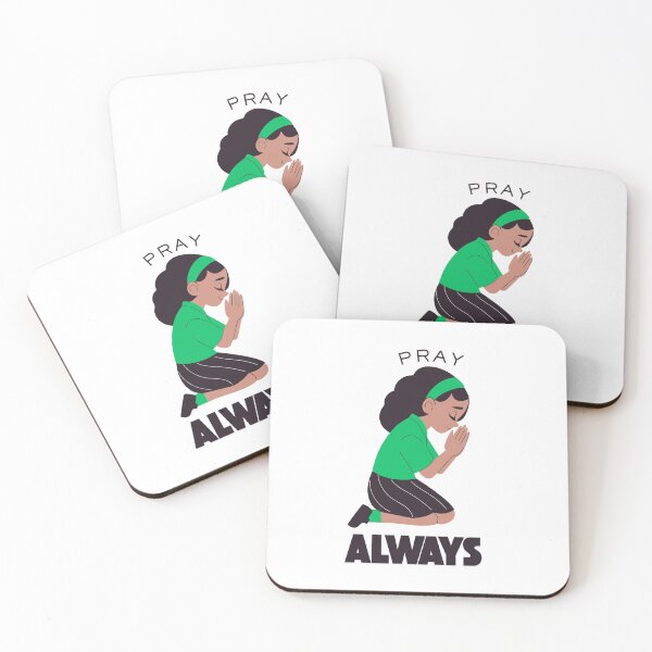 Item preview, Pray Always – Christian Faith Illustration designed and sold by EngeeWealth.