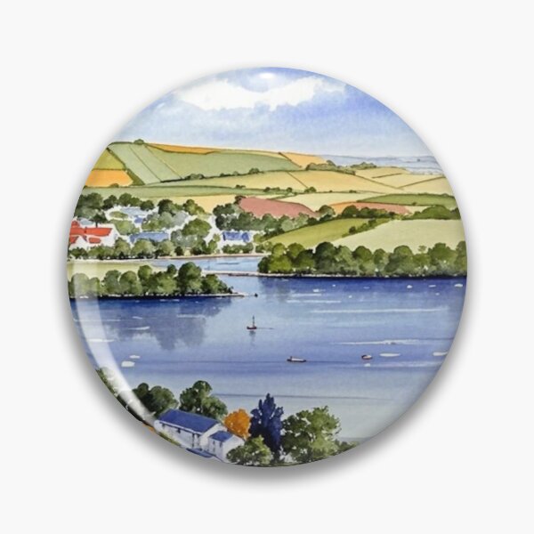 Item preview, Across the Dart to Stoke Gabriel3(Watercolour + AI) designed and sold by artsmeow.