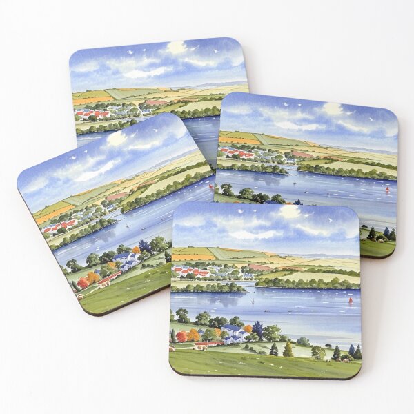 Item preview, Across the Dart to Stoke Gabriel3(Watercolour + AI) designed and sold by artsmeow.