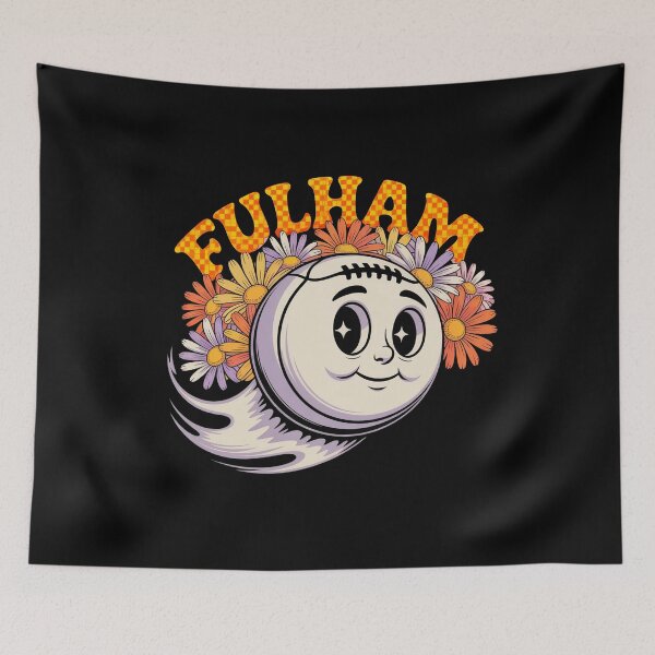 Item preview, Retro Fulham Smiley Ball with Flowers designed and sold by YounexxART.