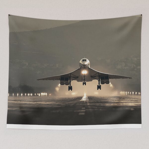 Item preview, Concorde Approach Over Runway designed and sold by Skyframe Aviation.