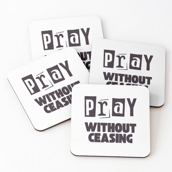 Item preview, Inspirational Christian Quote Pray Without Ceasing designed and sold by EngeeWealth.