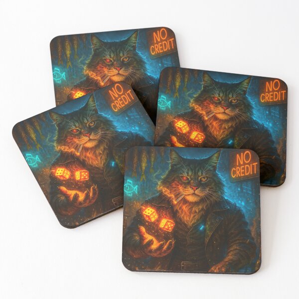Item preview, Cat Bartender Juggling with Dice  designed and sold by posteriumprint.