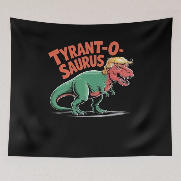 Item preview, Tyrant-O-Saurus" T-Rex with Trump Hairdo designed and sold by Snark Town Tees.