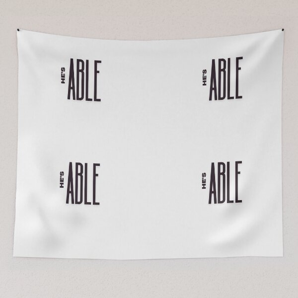 Item preview, Christian Typography Art – He’s Able Quote designed and sold by EngeeWealth.