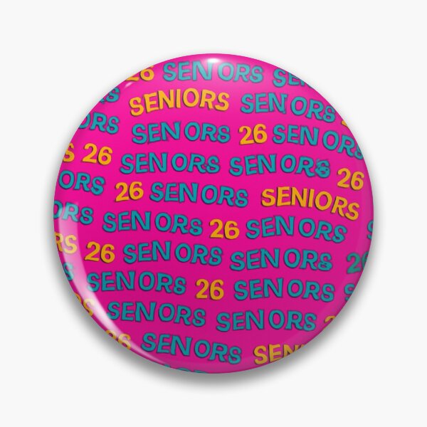 Item preview, Seniors 26 Allover Print – Hot Pink Background designed and sold by MICHELLE62608.